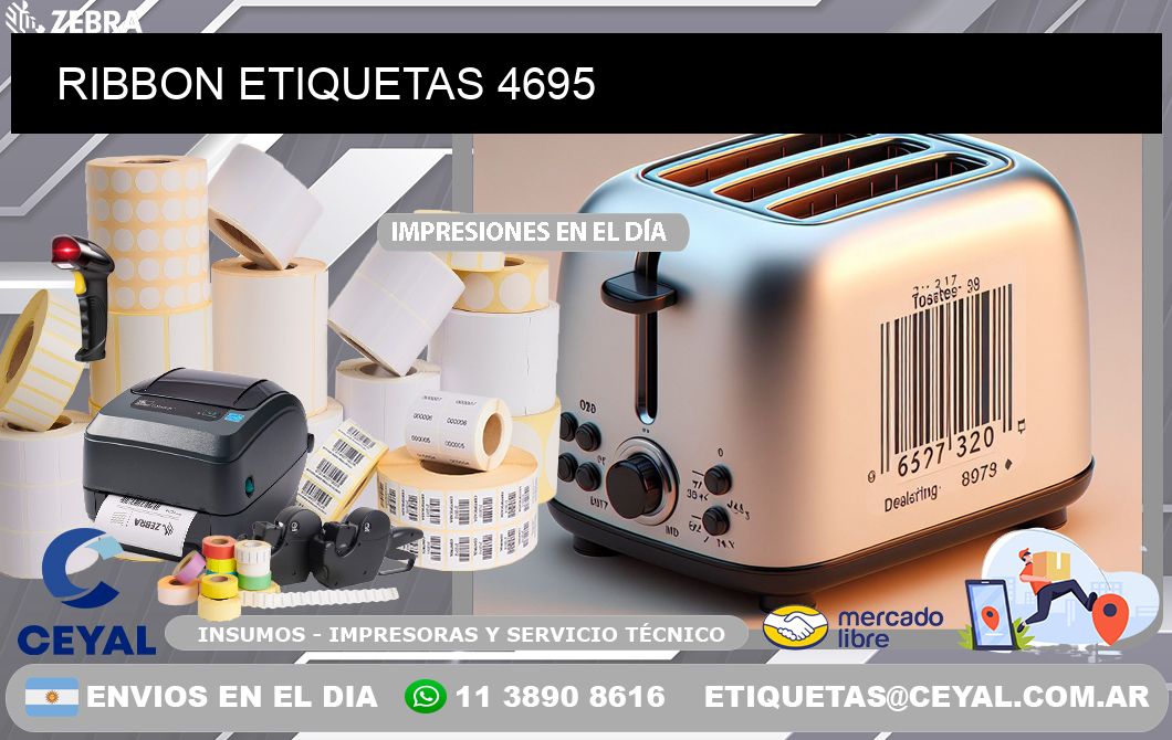 RIBBON ETIQUETAS 4695