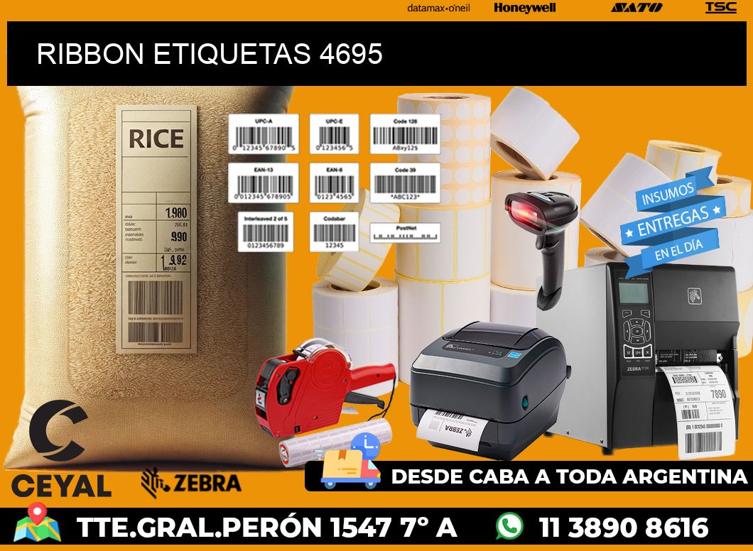 RIBBON ETIQUETAS 4695