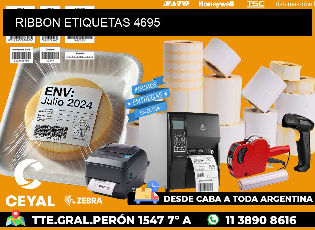 RIBBON ETIQUETAS 4695