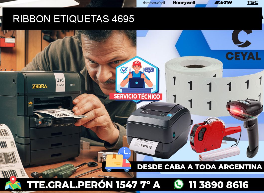 RIBBON ETIQUETAS 4695
