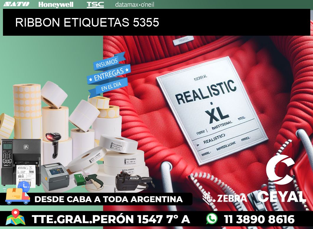 RIBBON ETIQUETAS 5355