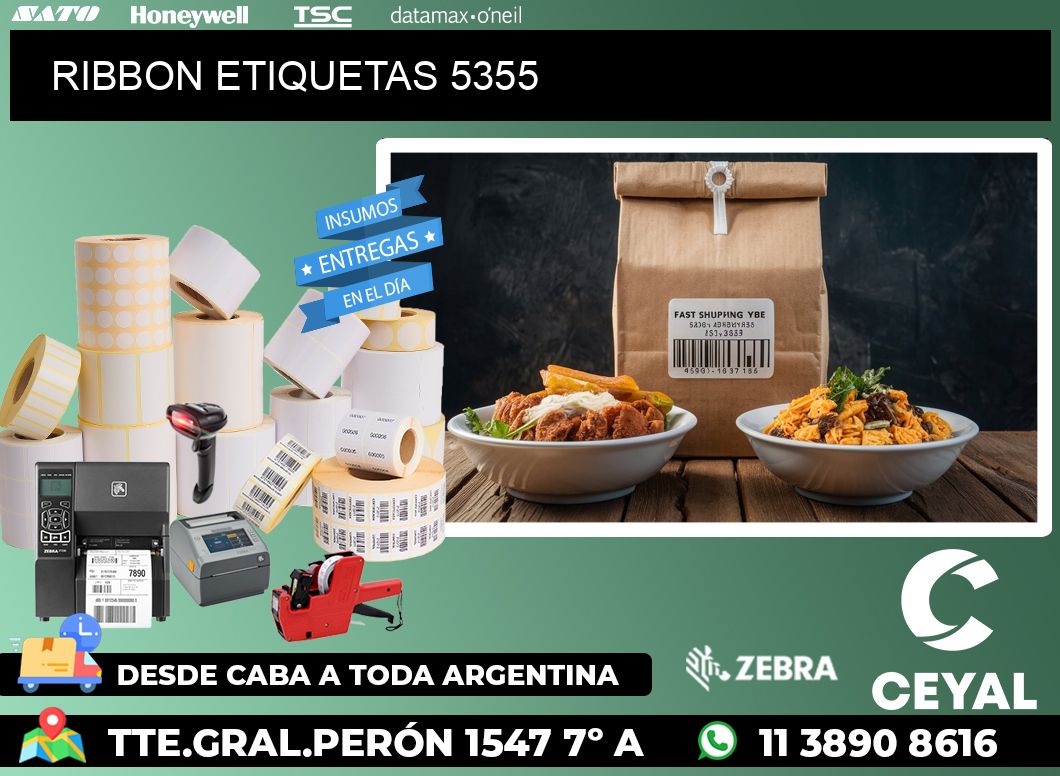 RIBBON ETIQUETAS 5355