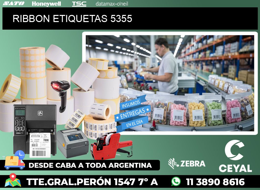 RIBBON ETIQUETAS 5355