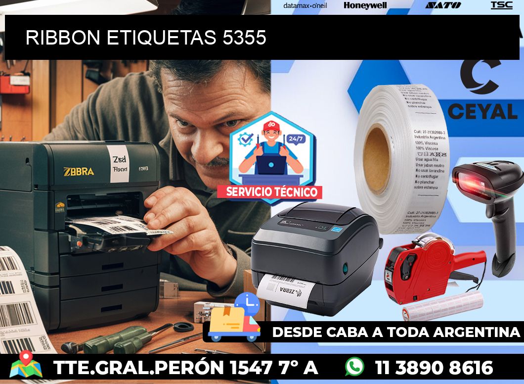 RIBBON ETIQUETAS 5355