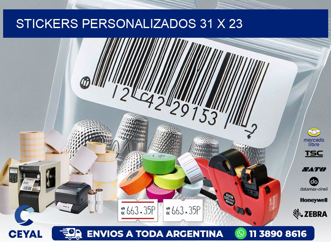 STICKERS PERSONALIZADOS 31 x 23