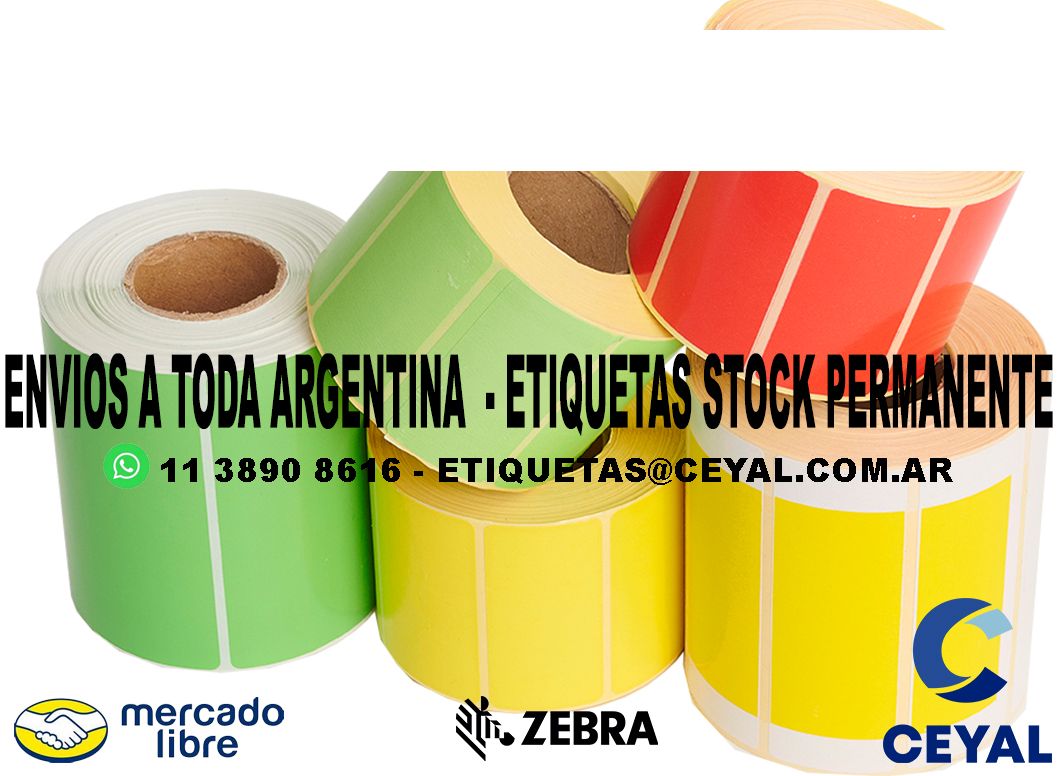 11 ETIQUETAS PAPEL TERMICO 58 x 24 X1600 UNIDADES