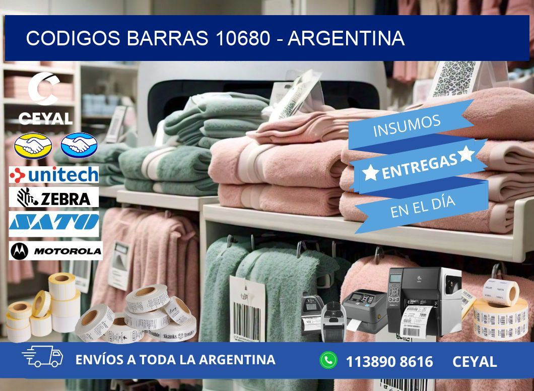 CODIGOS BARRAS 10680 - ARGENTINA