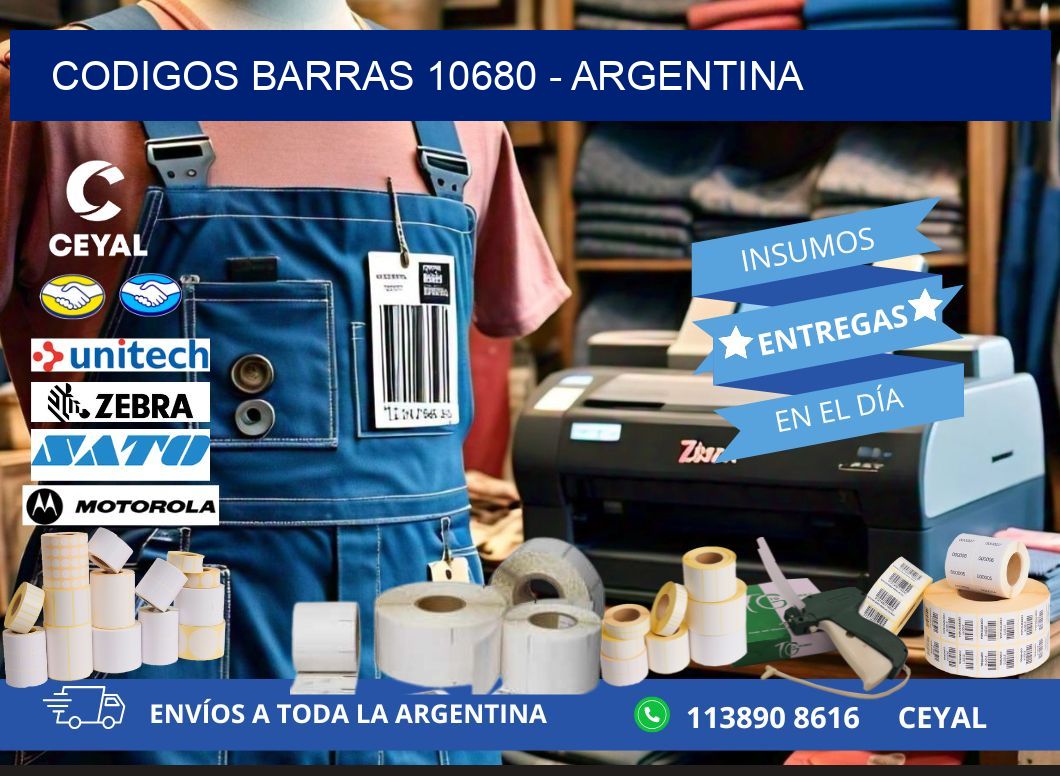 CODIGOS BARRAS 10680 - ARGENTINA