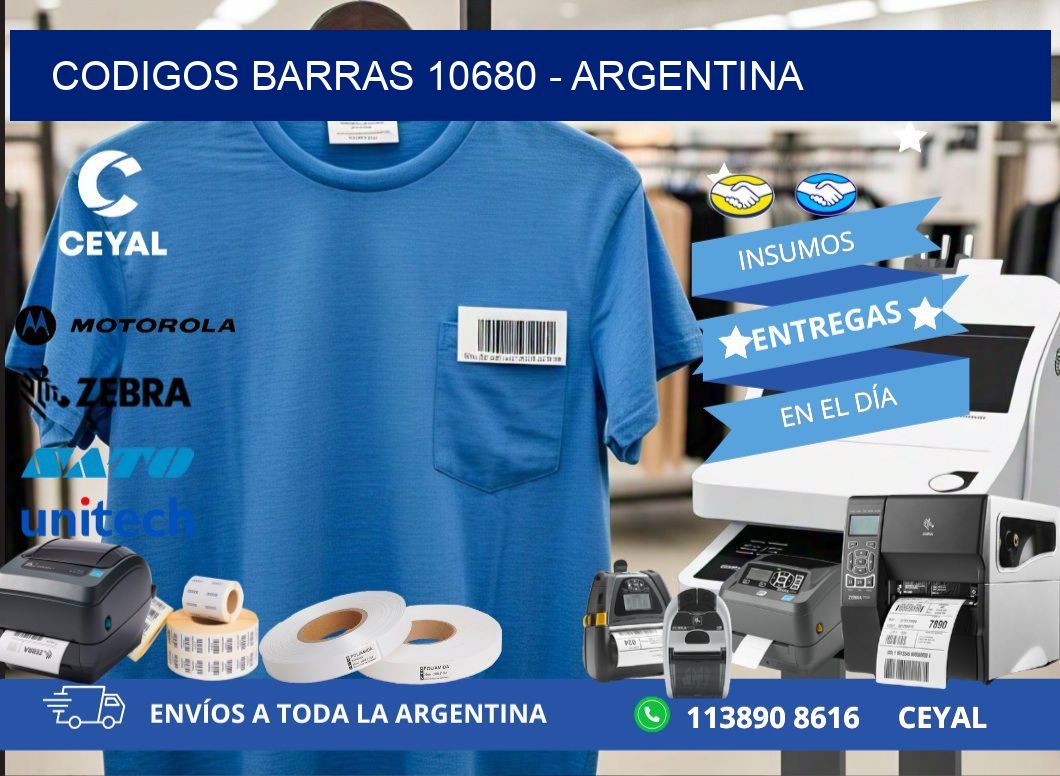 CODIGOS BARRAS 10680 - ARGENTINA