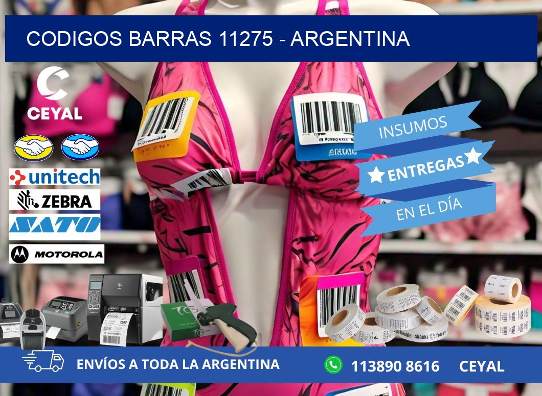 CODIGOS BARRAS 11275 - ARGENTINA