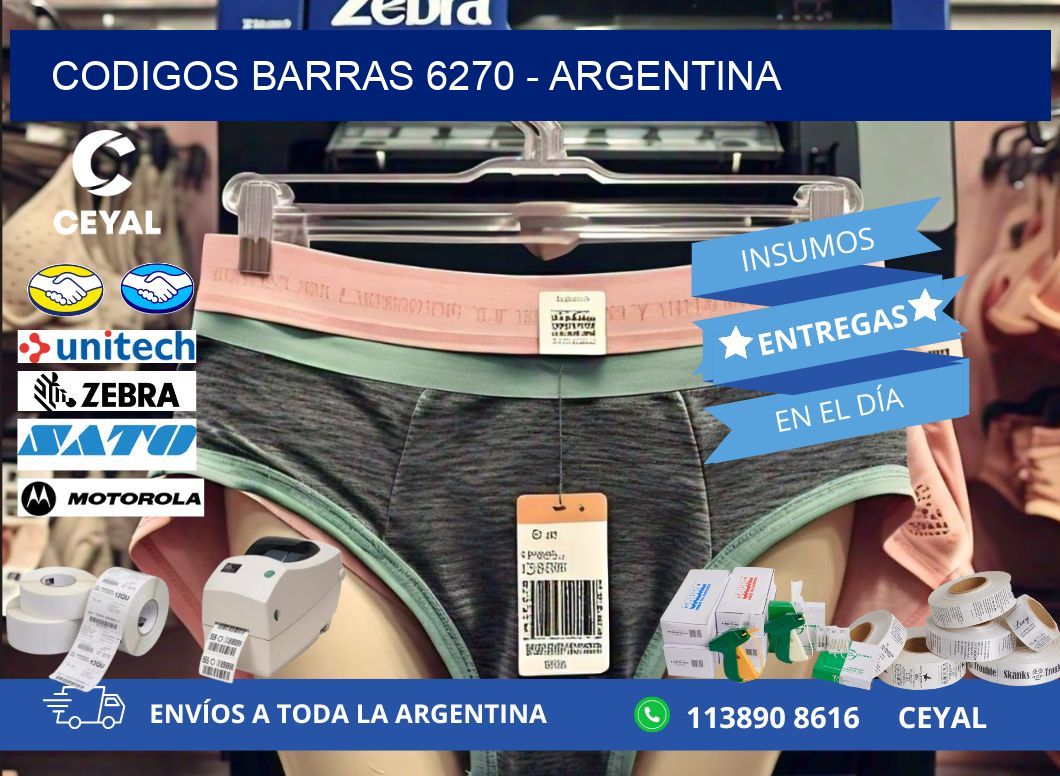 CODIGOS BARRAS 6270 – ARGENTINA