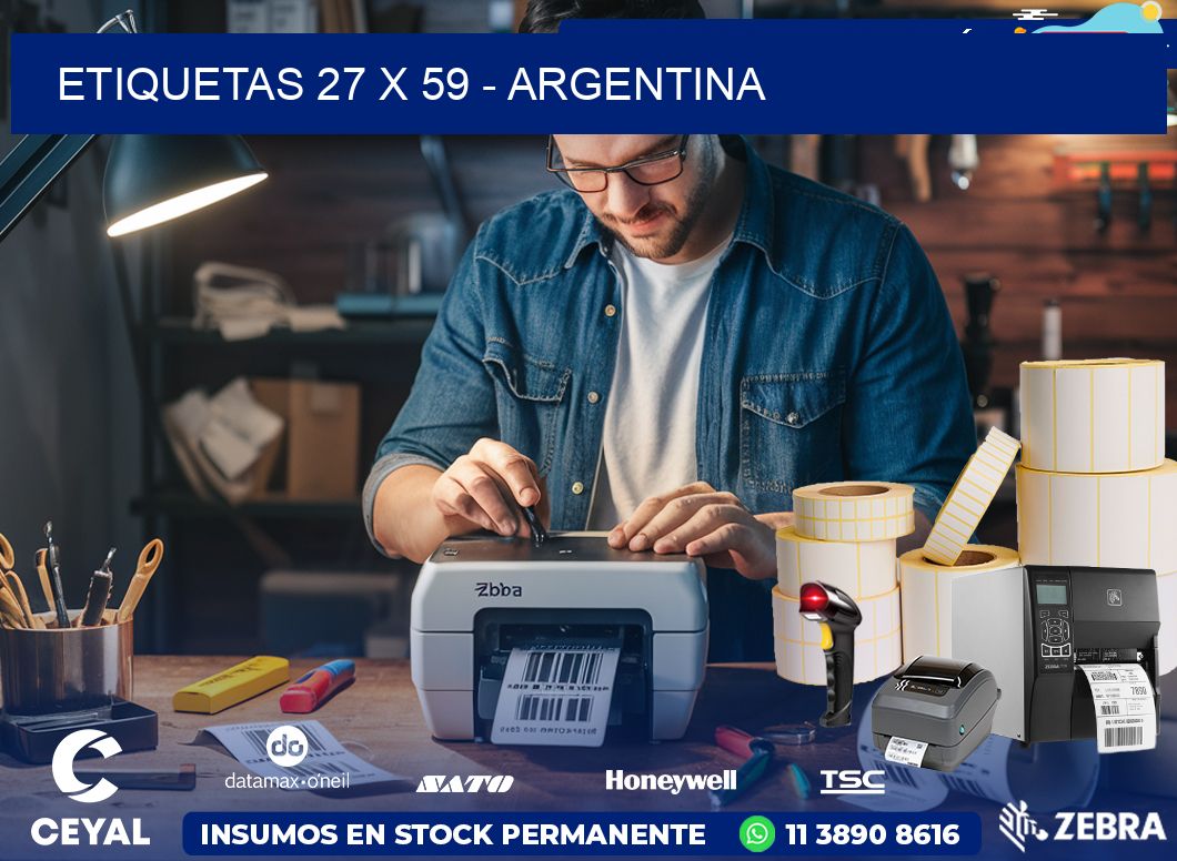 ETIQUETAS 27 x 59 - ARGENTINA