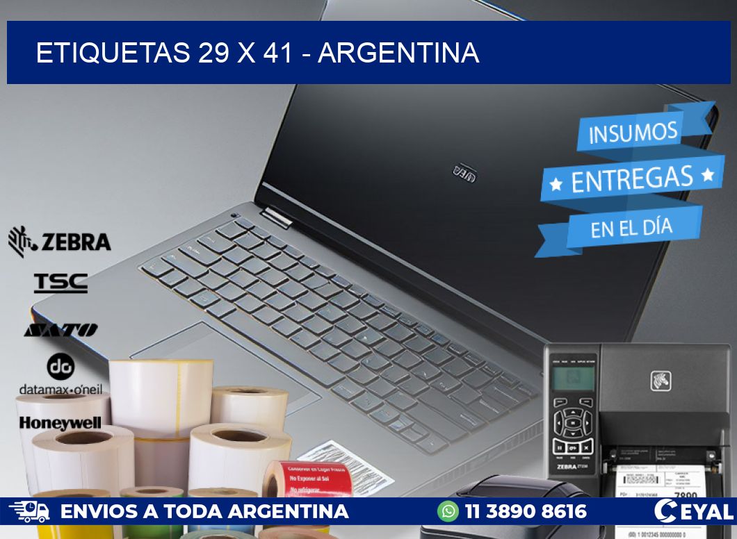 ETIQUETAS 29 x 41 - ARGENTINA