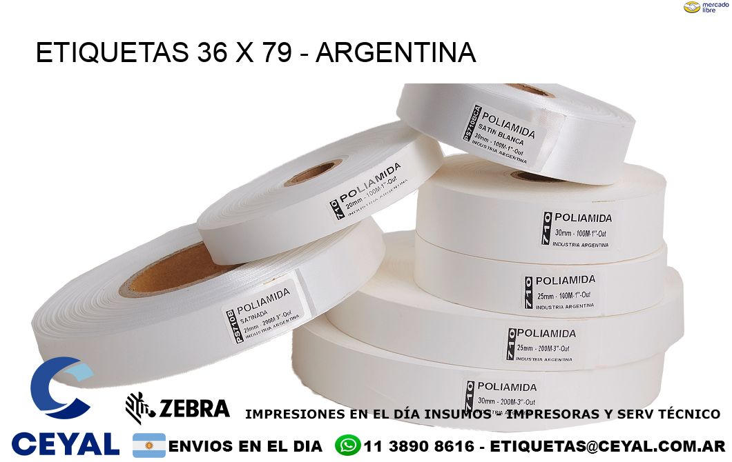 ETIQUETAS 36 x 79 - ARGENTINA