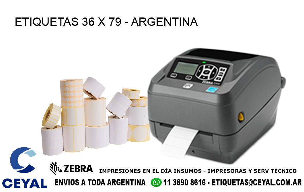 ETIQUETAS 36 x 79 - ARGENTINA