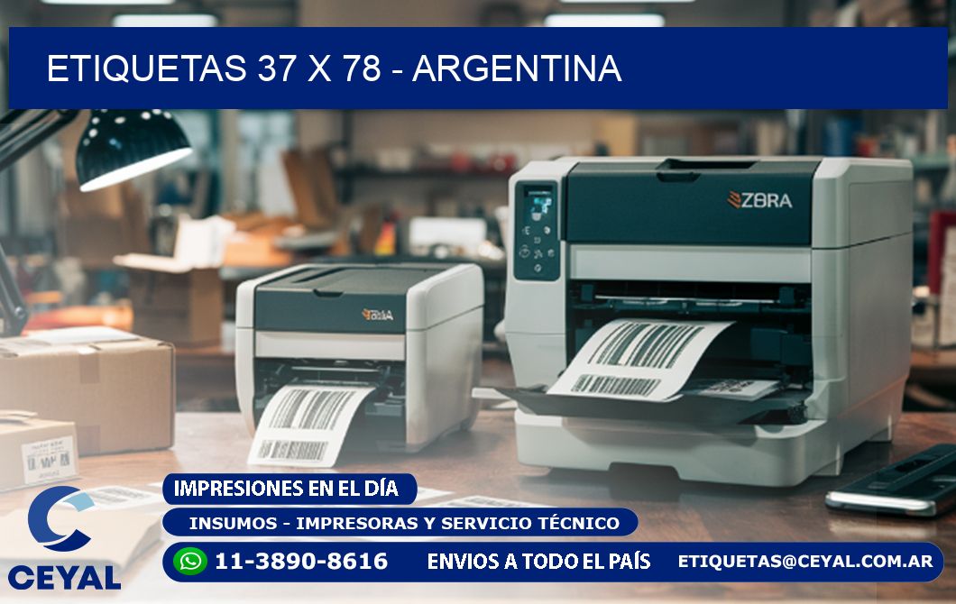 ETIQUETAS 37 x 78 - ARGENTINA