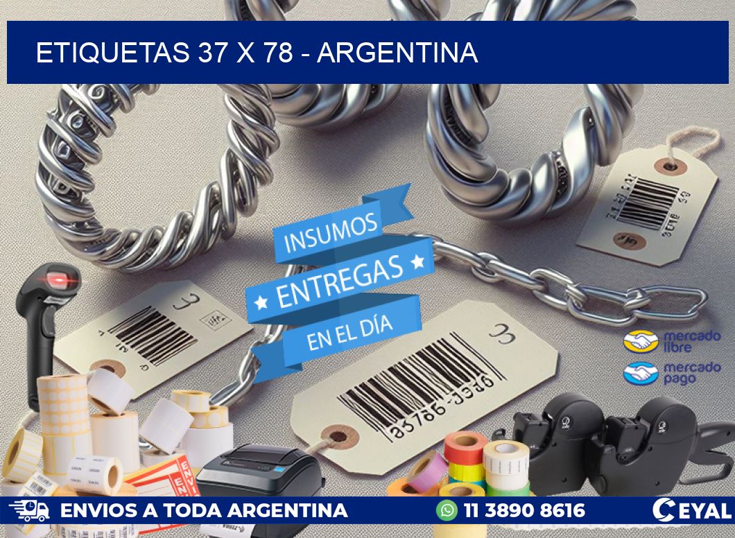 ETIQUETAS 37 x 78 - ARGENTINA