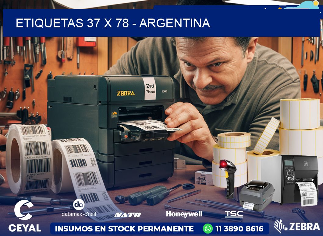 ETIQUETAS 37 x 78 - ARGENTINA