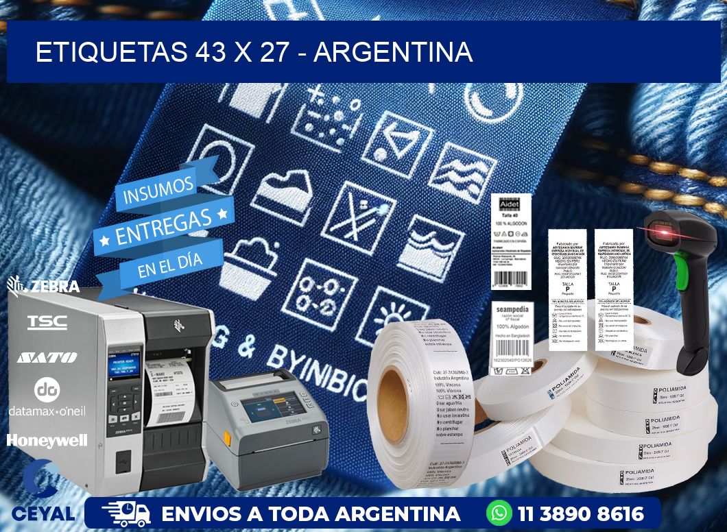 ETIQUETAS 43 x 27 - ARGENTINA