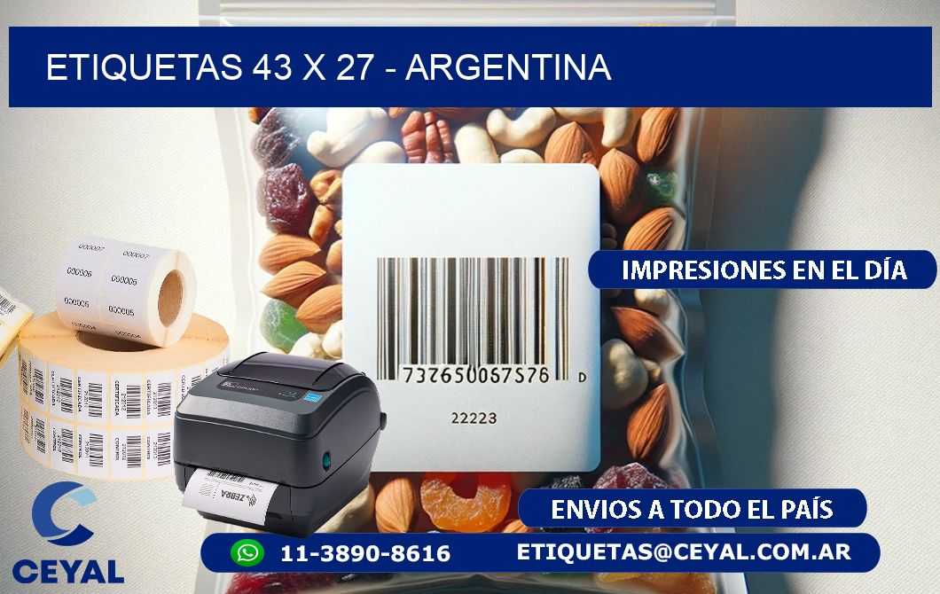 ETIQUETAS 43 x 27 - ARGENTINA