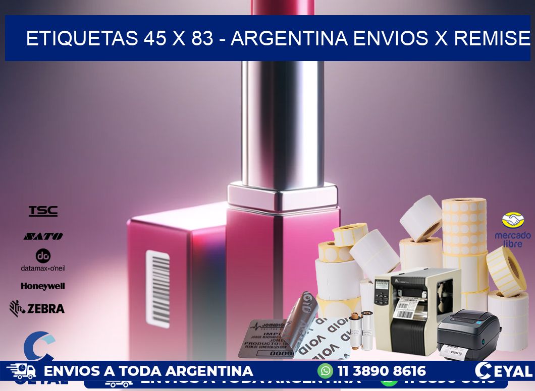 ETIQUETAS 45 x 83 – ARGENTINA ENVIOS X REMISE