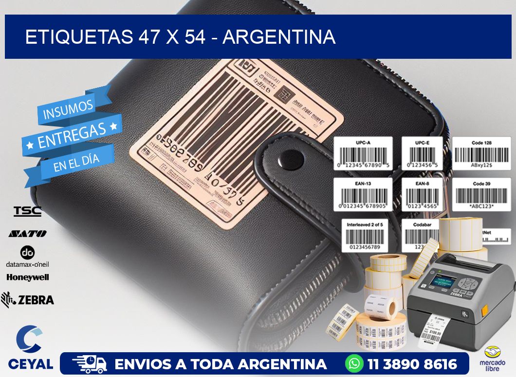 ETIQUETAS 47 x 54 - ARGENTINA