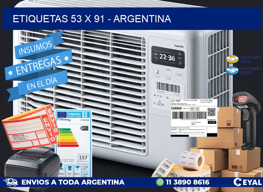 ETIQUETAS 53 x 91 - ARGENTINA