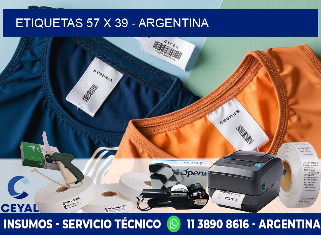 ETIQUETAS 57 x 39 - ARGENTINA