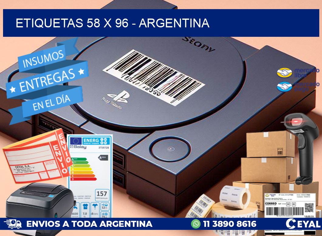 ETIQUETAS 58 x 96 - ARGENTINA