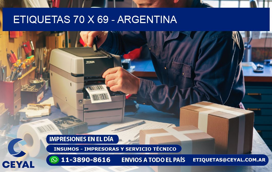 ETIQUETAS 70 x 69 - ARGENTINA