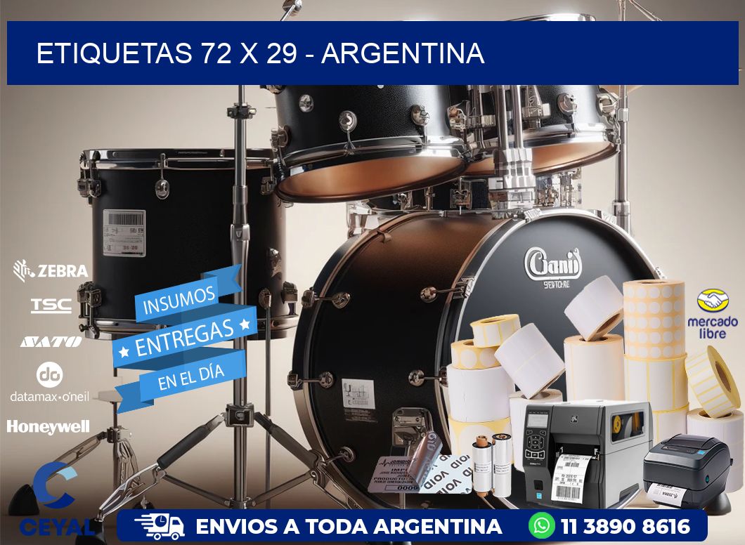 ETIQUETAS 72 x 29 - ARGENTINA