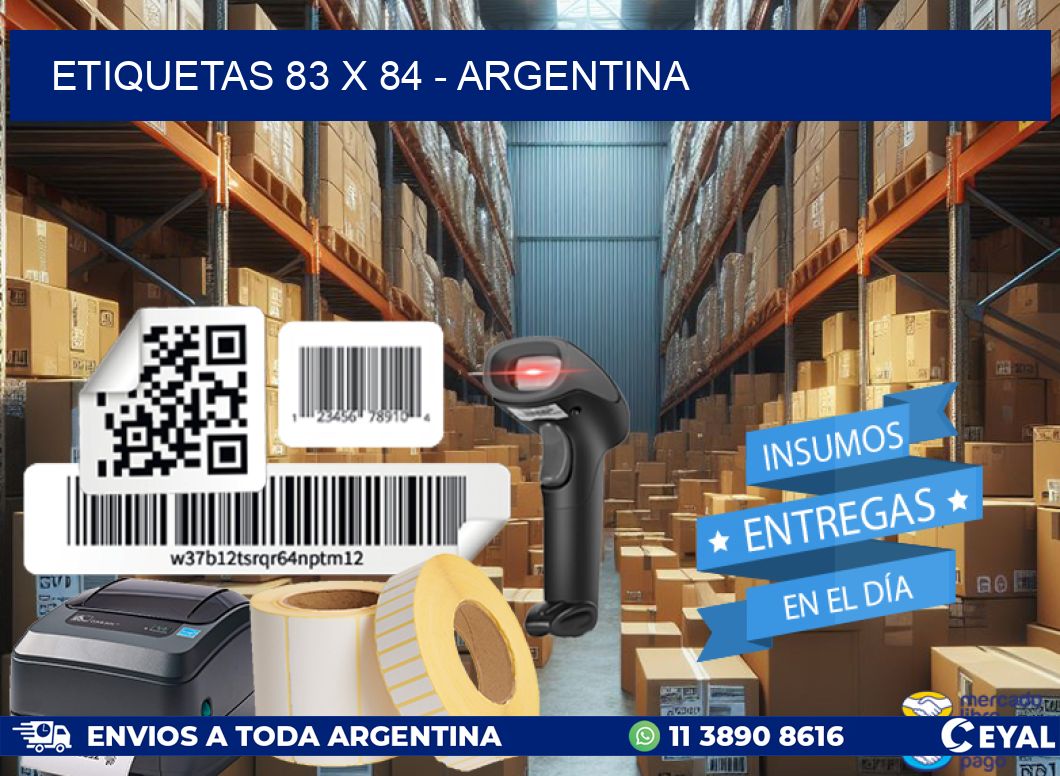 ETIQUETAS 83 x 84 - ARGENTINA