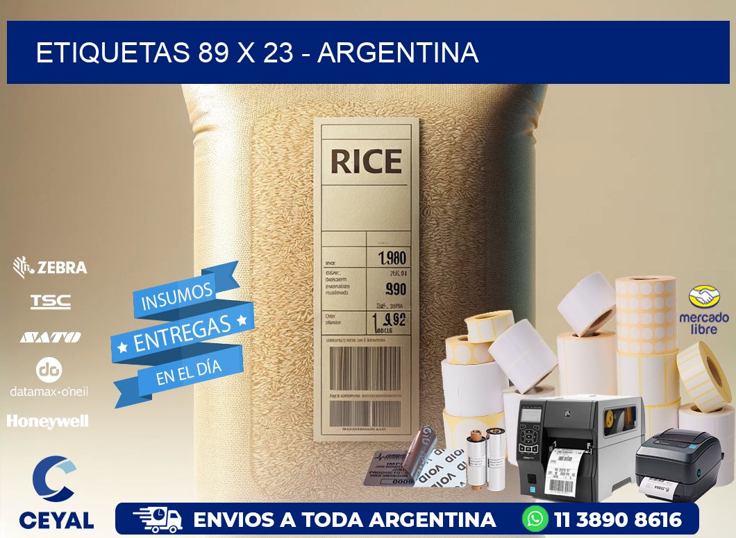 ETIQUETAS 89 x 23 - ARGENTINA