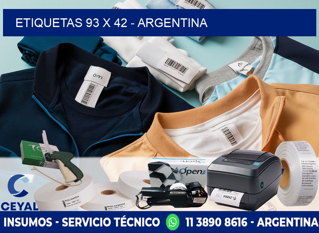 ETIQUETAS 93 x 42 - ARGENTINA