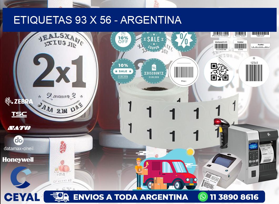 ETIQUETAS 93 x 56 - ARGENTINA