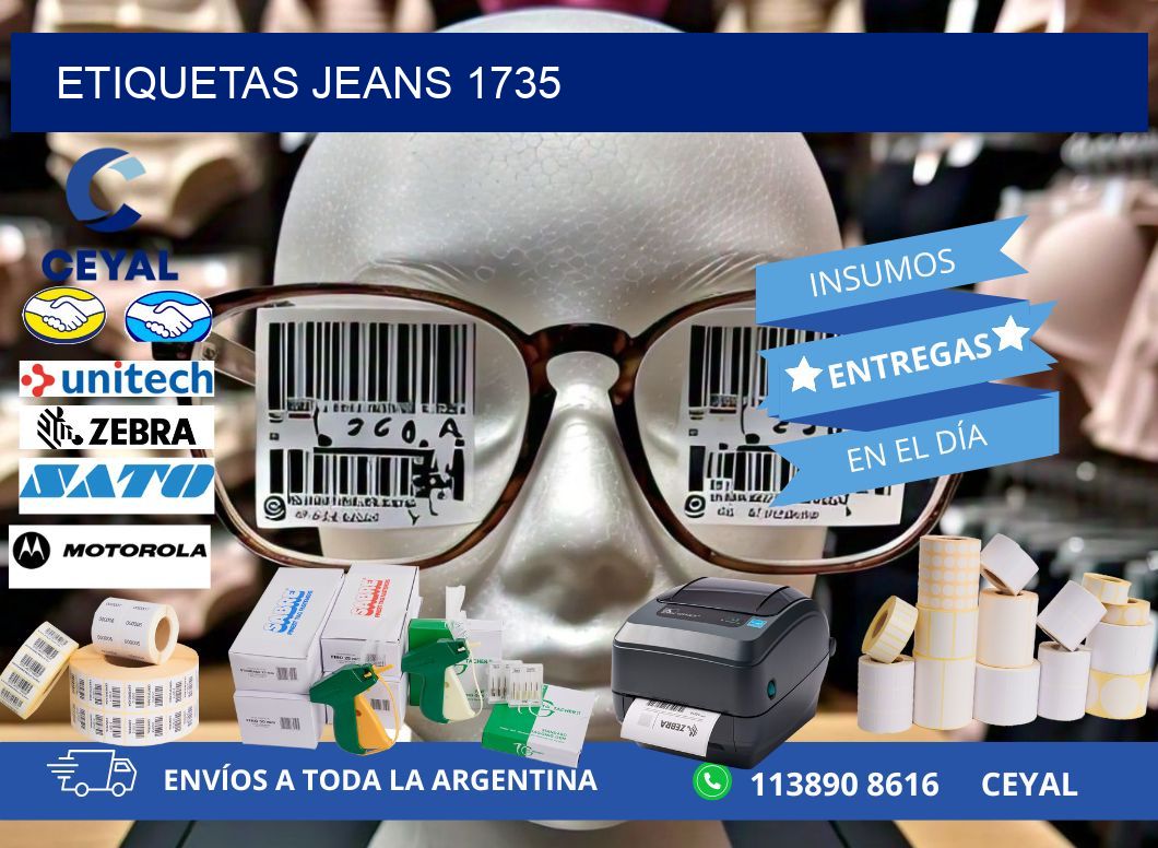 ETIQUETAS JEANS 1735