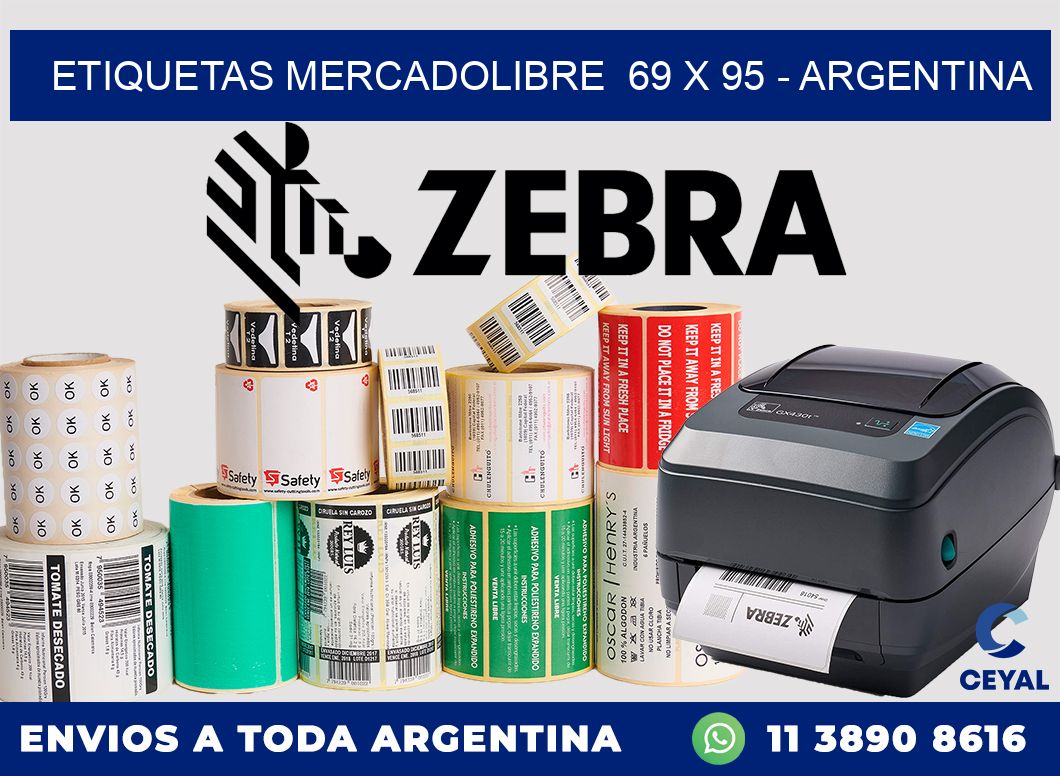 ETIQUETAS MERCADOLIBRE  69 x 95 – ARGENTINA