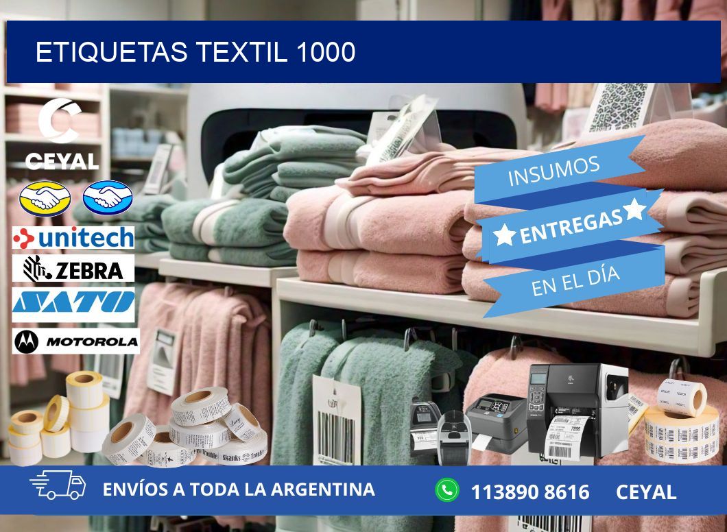 ETIQUETAS TEXTIL 1000