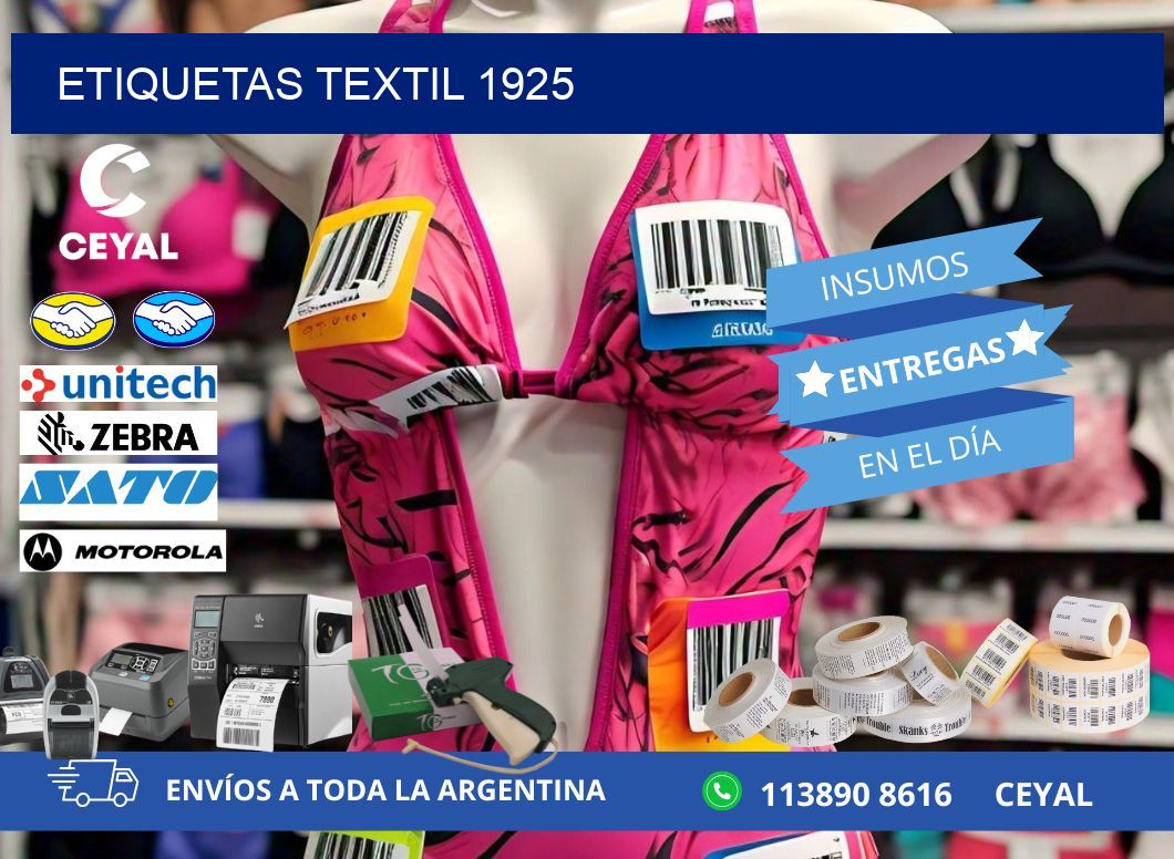 ETIQUETAS TEXTIL 1925