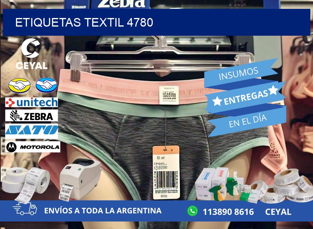 ETIQUETAS TEXTIL 4780