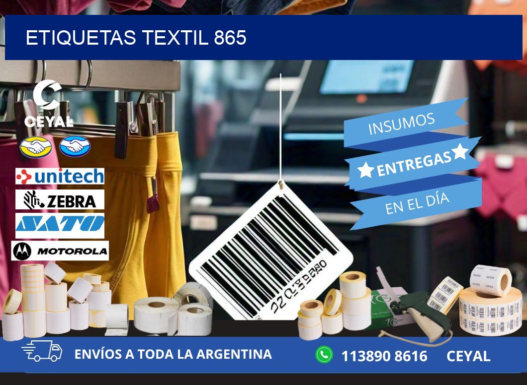 ETIQUETAS TEXTIL 865