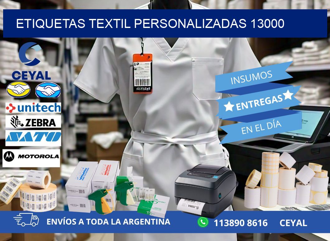 ETIQUETAS TEXTIL PERSONALIZADAS 13000