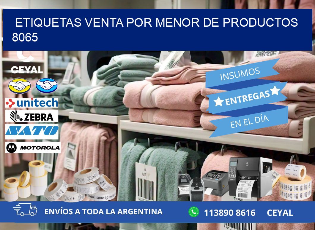 ETIQUETAS VENTA POR MENOR DE PRODUCTOS 8065