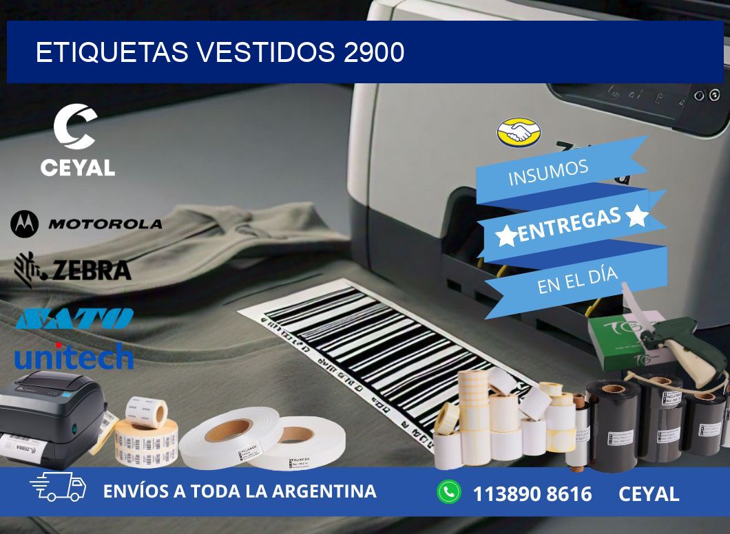 ETIQUETAS VESTIDOS 2900