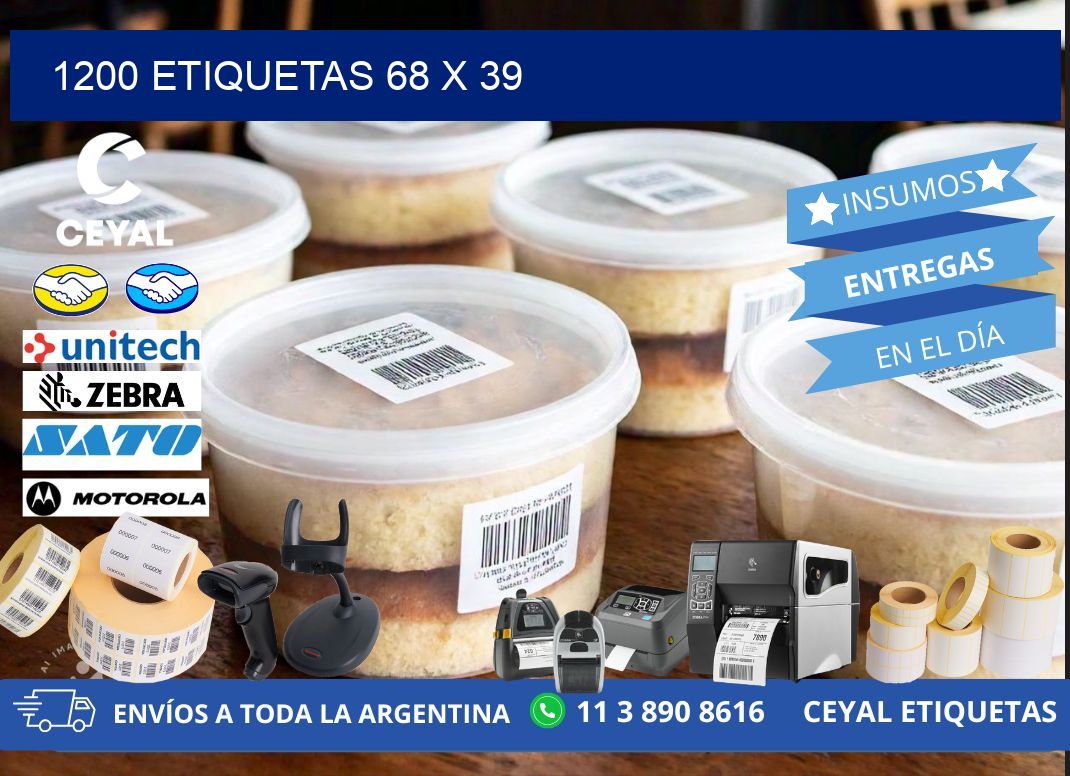 1200 ETIQUETAS 68 x 39
