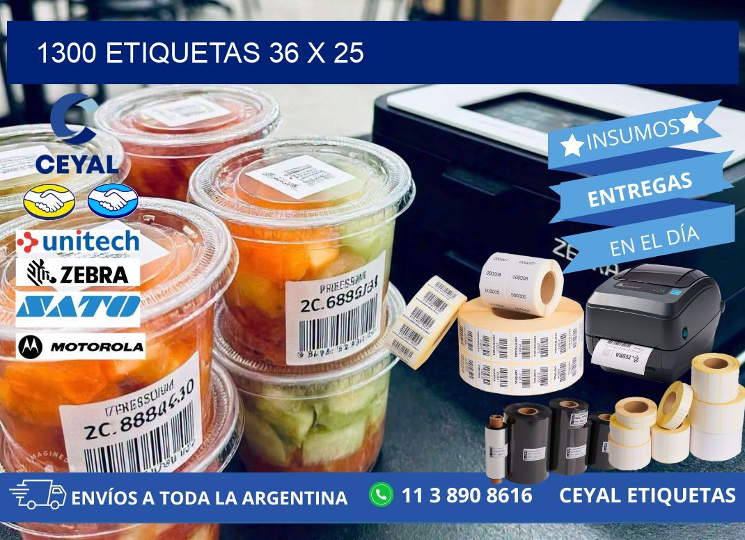 1300 ETIQUETAS 36 x 25