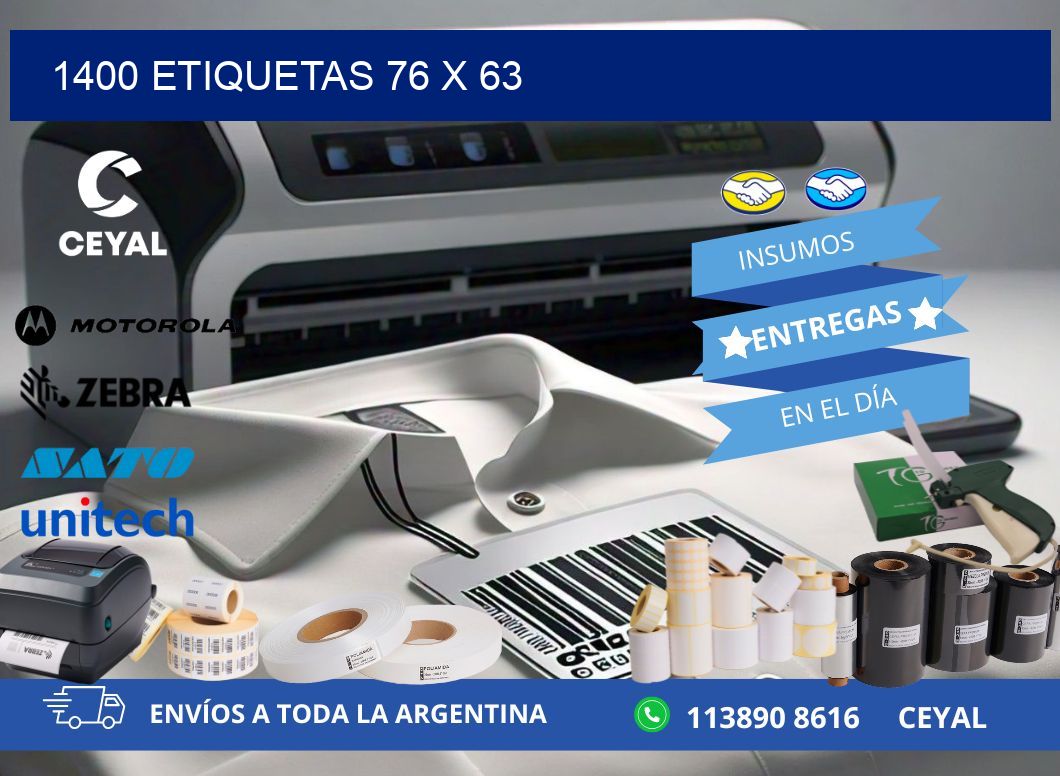 1400 ETIQUETAS 76 x 63