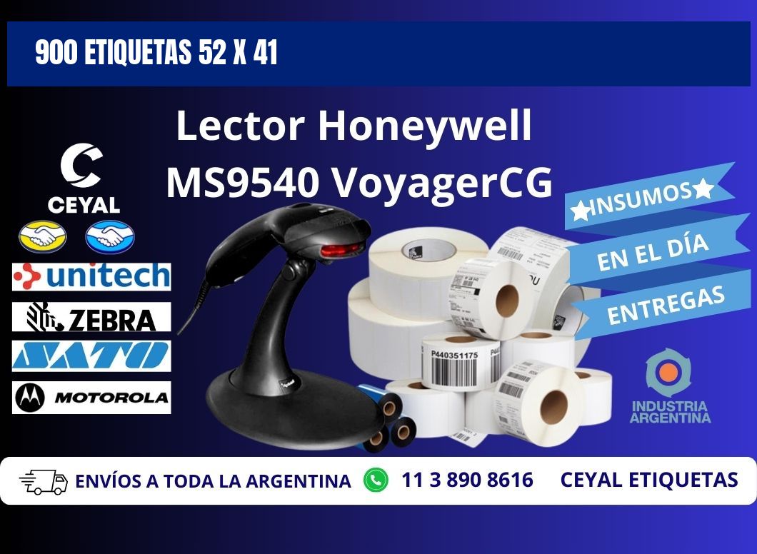 900 ETIQUETAS 52 x 41