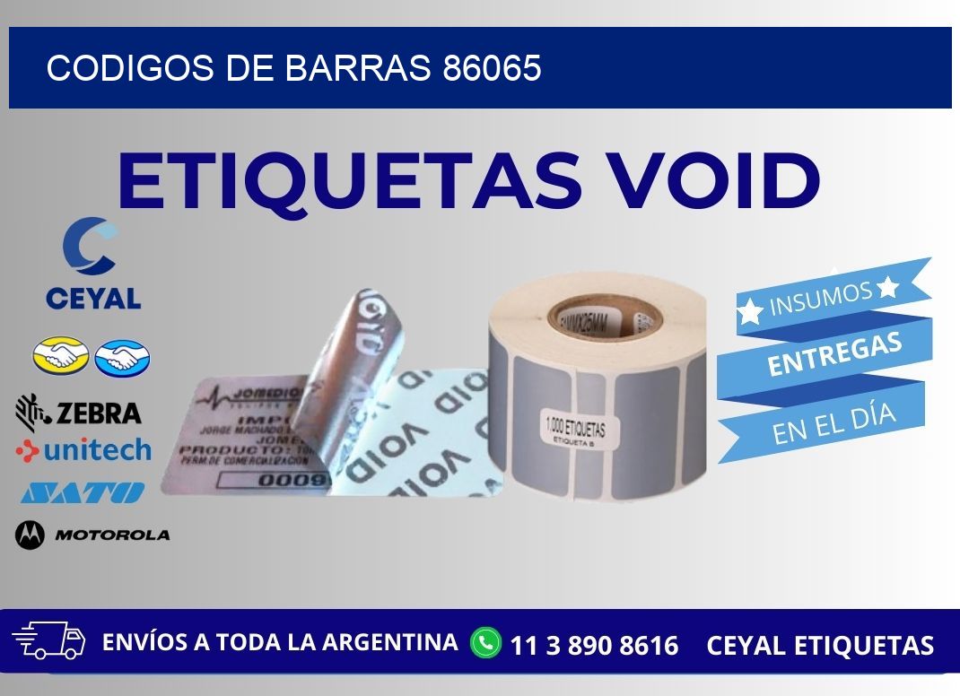CODIGOS DE BARRAS 86065