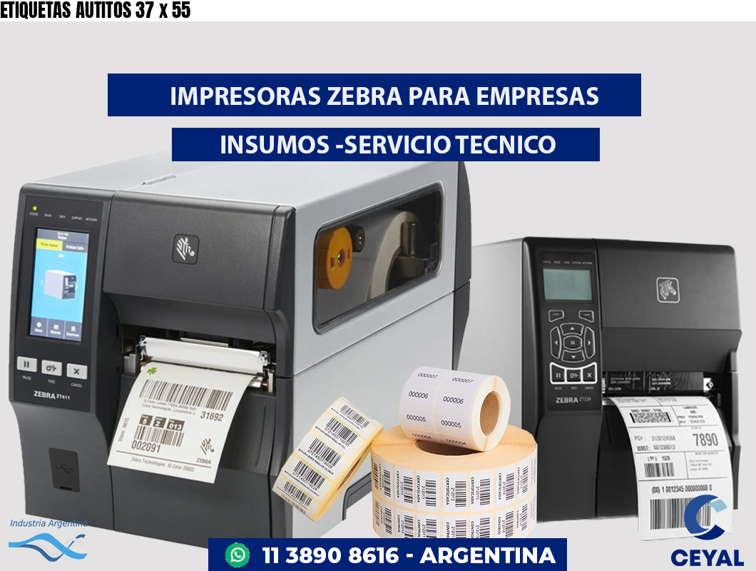 ETIQUETAS AUTITOS 37 x 55